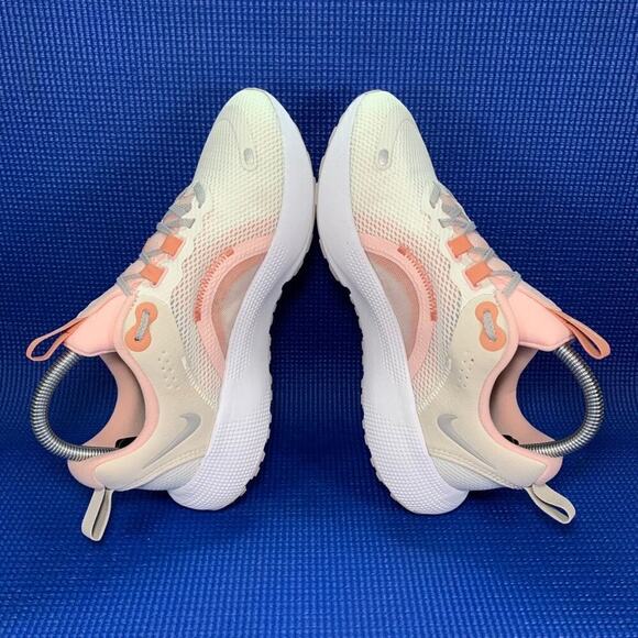 🔴 NIKE React Escape Run 2 Women`s Size 7.5 Beige Pink Running Shoes DJ9976-002 - Picture 5 of 8